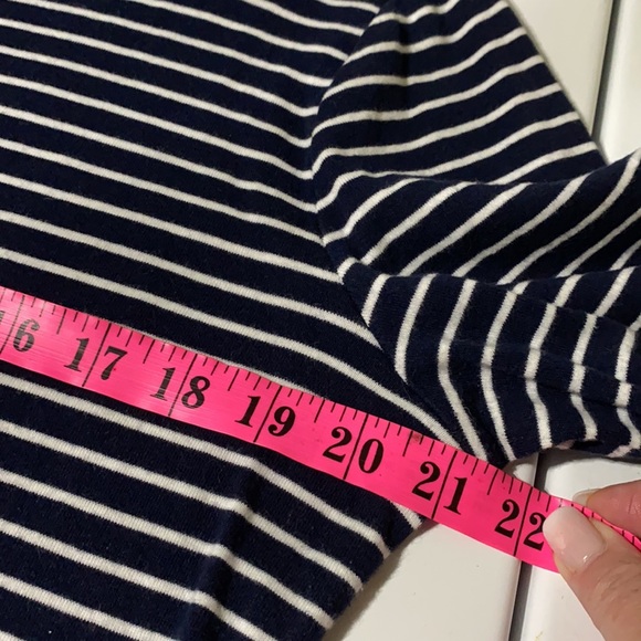 Ralph Lauren Top, boat neck, nautical, navy and white - Picture 3 of 3